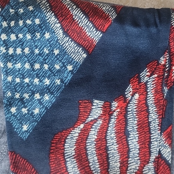 American Flag Randy Baseball Raglan Tee - Picture 4 of 4